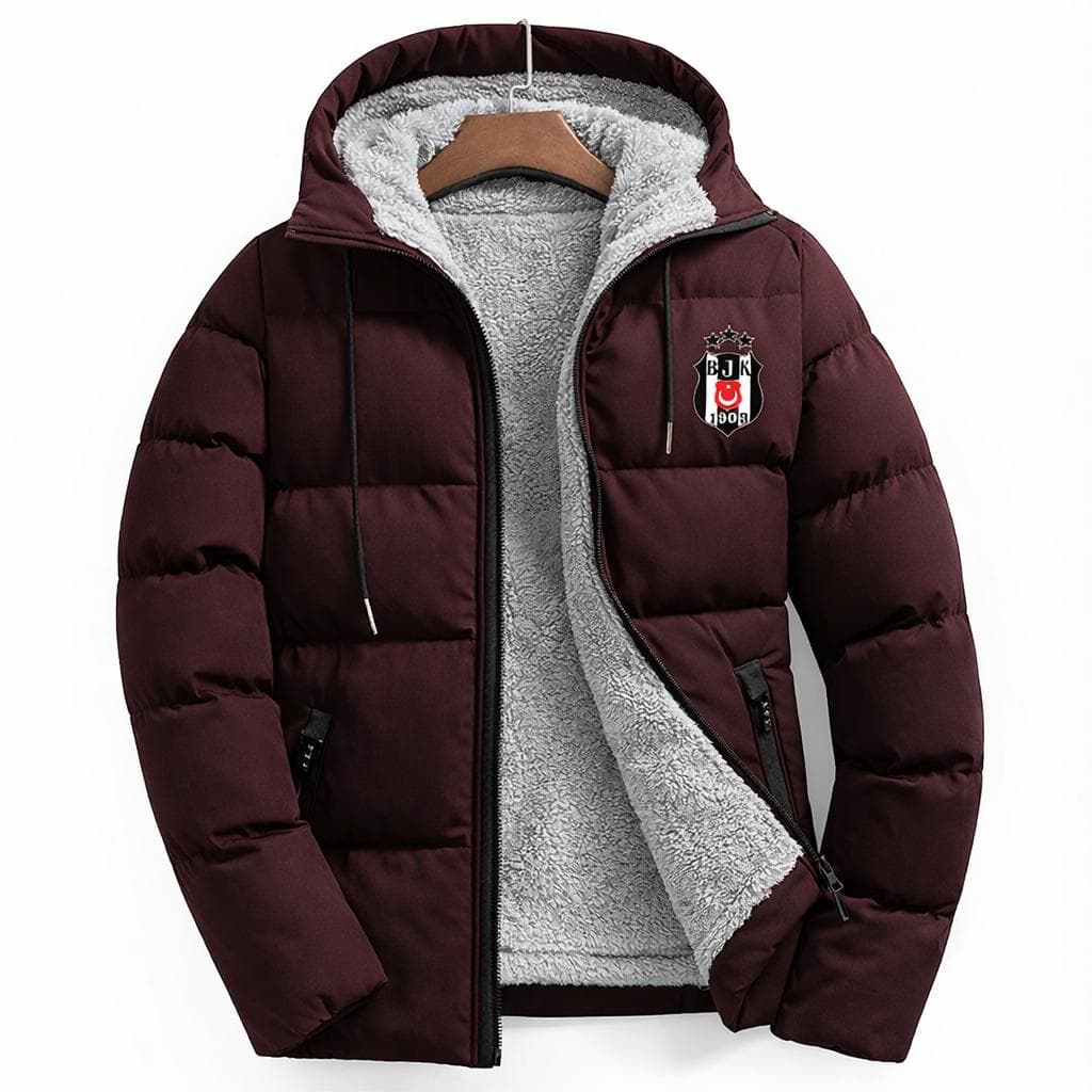 Polar BJK Bordo Şişme Mont